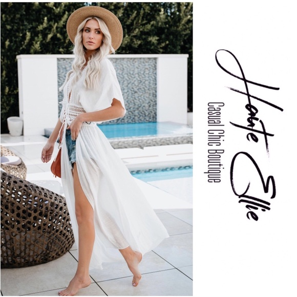 WALKER- Tie Front Duster Cardigan - Picture 7 of 7